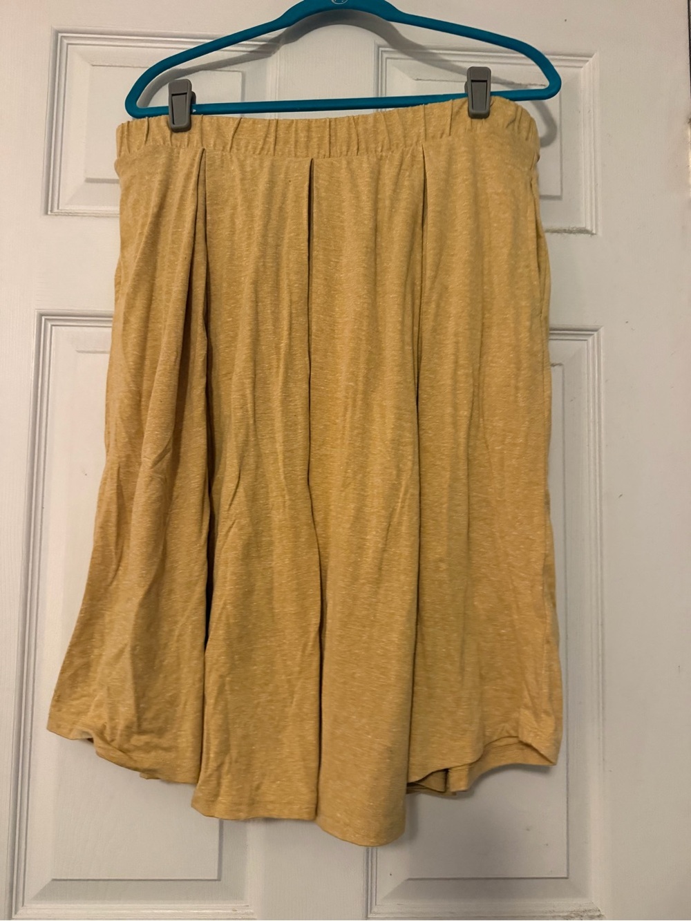 Lularoe Madison Skirt -Classic Mustard Yellow Pleated Women’s Skirt
